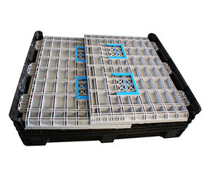 Cajas de palets de plástico con tapa