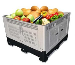caja de palés de fruta