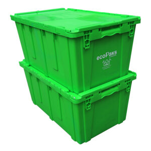 Bolsas verdes en movimiento